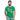 Kontrast-T-shirt herr - kellygrön/vit