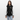 Collegesweatjacka - svart/vit
