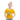 Premium-T-shirt barn - solgul