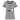Kontrast-T-shirt dam - gråmelerad/svart