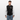 Collegesweatjacka - svart/vit