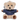 Nyckelring med teddybjörn - marinblå