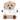 Nyckelring med teddybjörn - vit