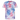 Premium-T-shirt unisex med batikmönster - rosa/lila/blå