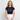 Croppad T-shirt - marinblå