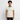 Ekologisk kontrast-T-shirt herr slim fit - bruten vit/flaskgrön