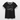 Kontrast-T-shirt dam - svart/vit