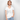 Klassisk T-shirt med V-ringning dam - vit