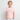 Ekologisk premium-T-shirt barn med heltäckande mönster - rosa/vita prickar