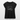 T-shirt med upprullade ärmar dam - svart