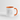 Tvåfärgad mugg - vit/orange