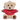 Nyckelring med teddybjörn - röd