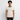 Ekologisk kontrast-T-shirt herr slim fit - bruten vit/mörkbrun