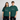 Kraftig oversize-T-shirt unisex - hunter green
