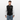 Collegesweatjacka - svart/vit