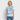 Premium-T-shirt unisex med batikmönster - spiralblå