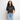 Ekologisk oversized croppad premium-T-shirt dam - antracitmelerad