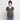 T-shirt dam med vintagetvätt - vintagesvart