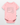 Ekologisk kortärmad babybody - rosa