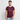 Ekologisk kontrast-T-shirt herr slim fit - vinröd/bruten vit