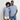 Premium-T-shirt unisex i oversize med tvättad effekt - blå syratvättad