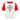 Baseboll-T-shirt barn - vit/röd
