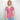 Klassisk T-shirt med V-ringning dam - rosa