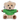 Nyckelring med teddybjörn - grön