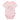 Ekologisk kortärmad babybody med heltäckande mönster - rosa/vita prickar