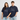 Kraftig oversize-T-shirt unisex - marinblå