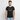 Ekologisk kontrast-T-shirt herr slim fit - svart/vit