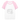 Kort baseball-T-shirt dam - vit/rosa