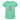 T-shirt med rynkning flicka - mintgrøn