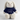MiniFeet® RecycelHase® krämfärgad - marinblå