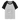 Kort baseball-T-shirt dam - gråmelerad/svart