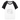Kort baseball-T-shirt dam - vit/svart