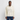 Ekologisk sweatshirt unisex med kort dragkedja från SPREAD - naturvit