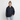 Kraftig oversize-luvtröja unisex med dragkedja - marinblå