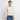 Ekologisk sweatshirt dam med kort dragkedja från SPREAD - naturvit