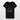 Klassisk T-shirt med V-ringning dam - svart