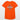 Andningsaktiv t-shirt dam neonorange / s med markerad tryckyta med texten din design