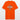 Andningsaktiv t-shirt herr neonorange / s med markerad tryckyta med texten din design