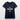 Ekologisk t-shirt med v-ringning dam marinblå / xs med markerad tryckyta med texten din design