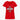 Ekologisk t-shirt med v-ringning dam röd / xs med markerad tryckyta med texten din design