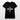Ekologisk t-shirt med v-ringning dam svart / xs med markerad tryckyta med texten din design