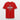 Ekologisk t-shirt med v-ringning herr röd / xs med markerad tryckyta med texten din design