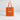 Ekologisk tygväska klarorange / en storlek med markerad tryckyta med texten din design