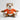 Gosetiger guldorange / en storlek med markerad tryckyta med texten din design