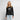 Långärmad premium-t-shirt dam svart / xs med markerad tryckyta med texten din design