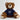 Minifeet® recycelbär® brun marinblå / en storlek med markerad tryckyta med texten din design